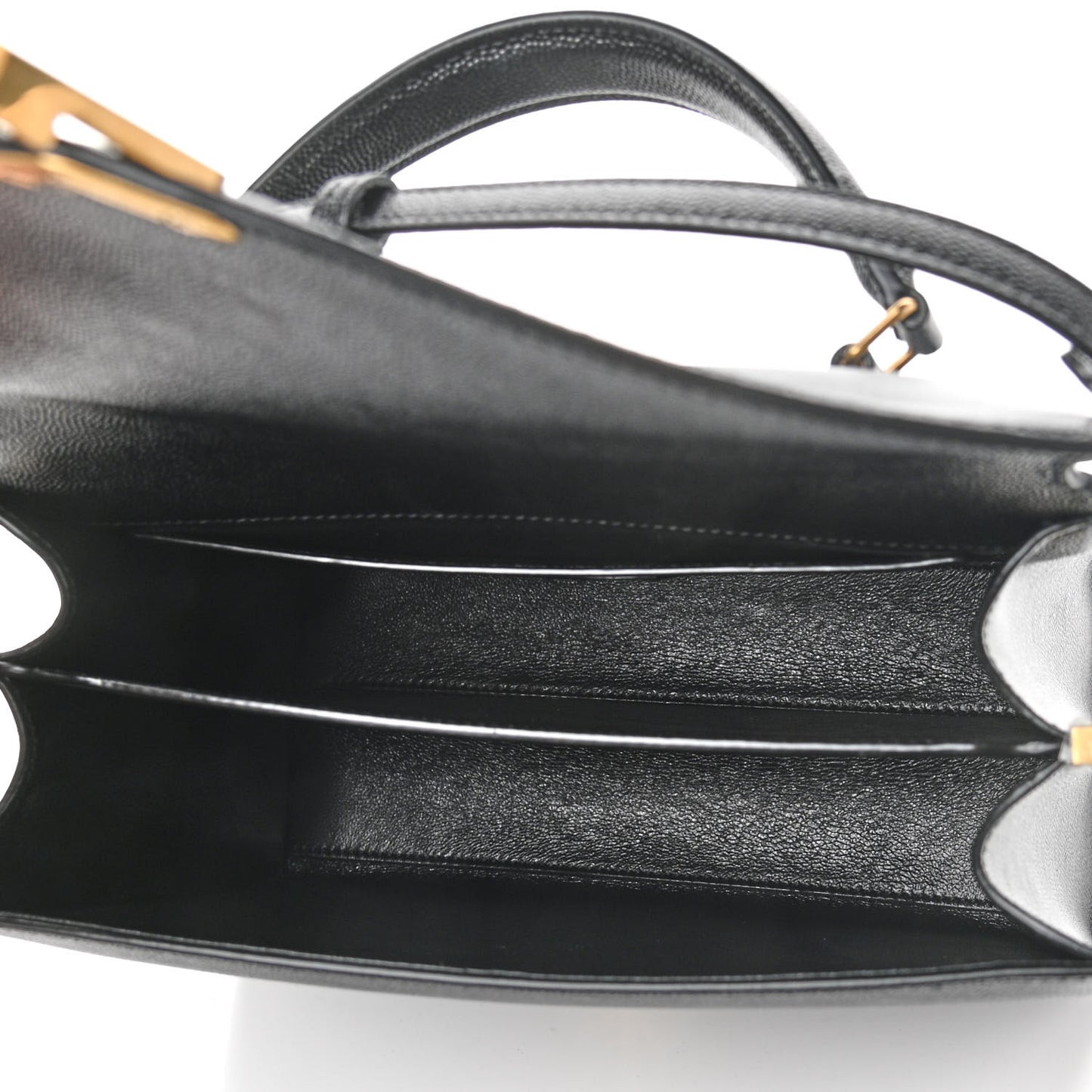 Grain de Poudre Medium Classic Monogram Cassandra Top Handle Black