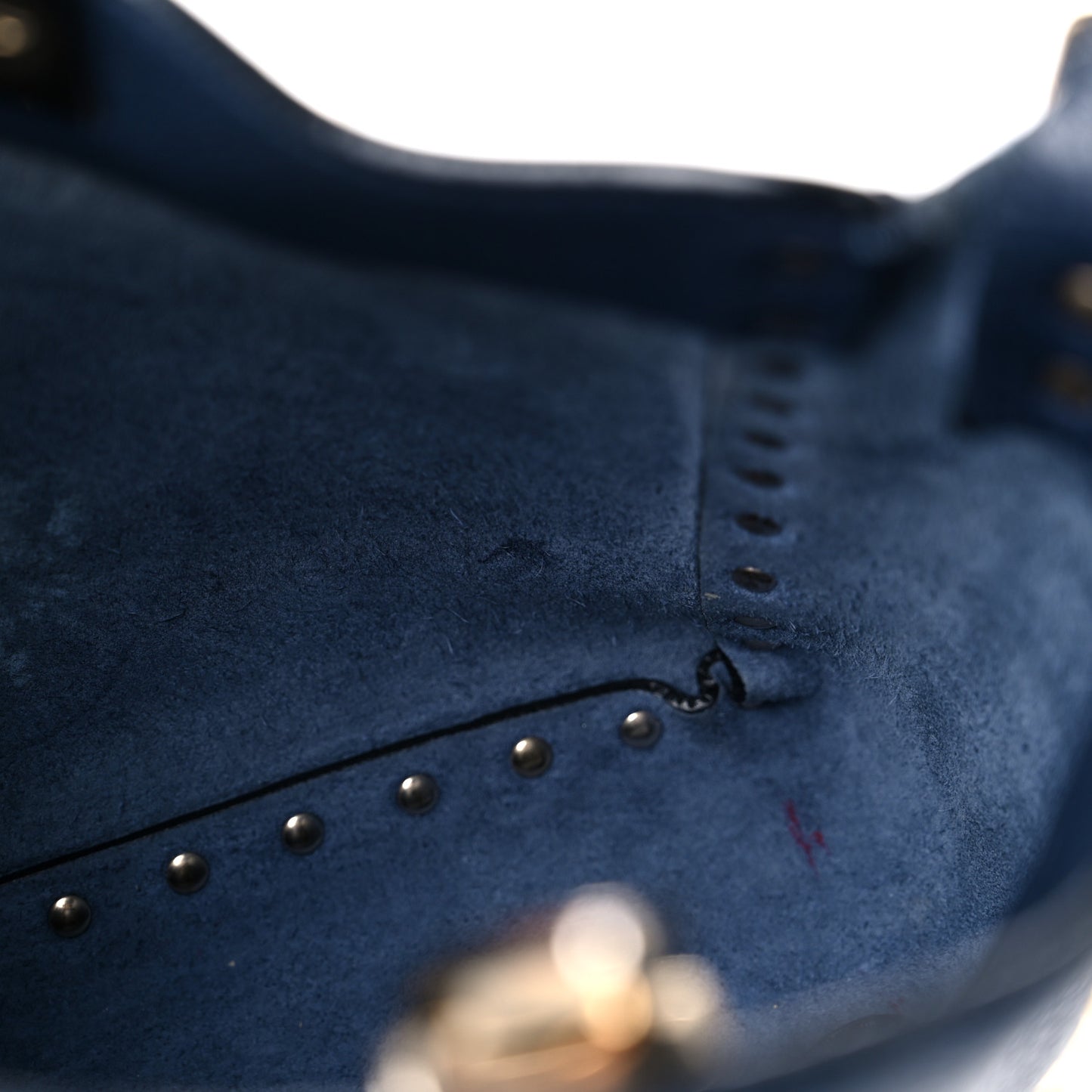 Pebbled Calfskin Mini Rockstud Flip-Lock Messenger Bag Marine
