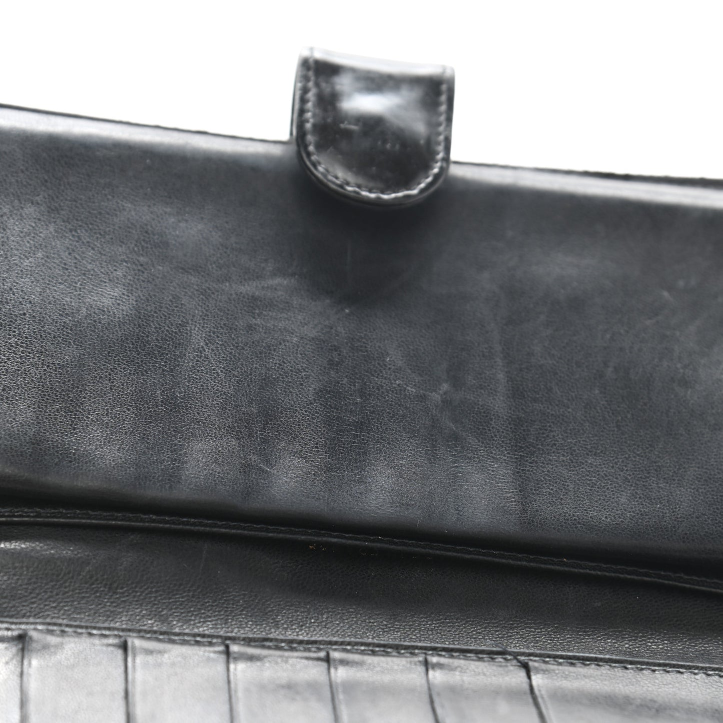 Patent Timeless CC French Wallet Black