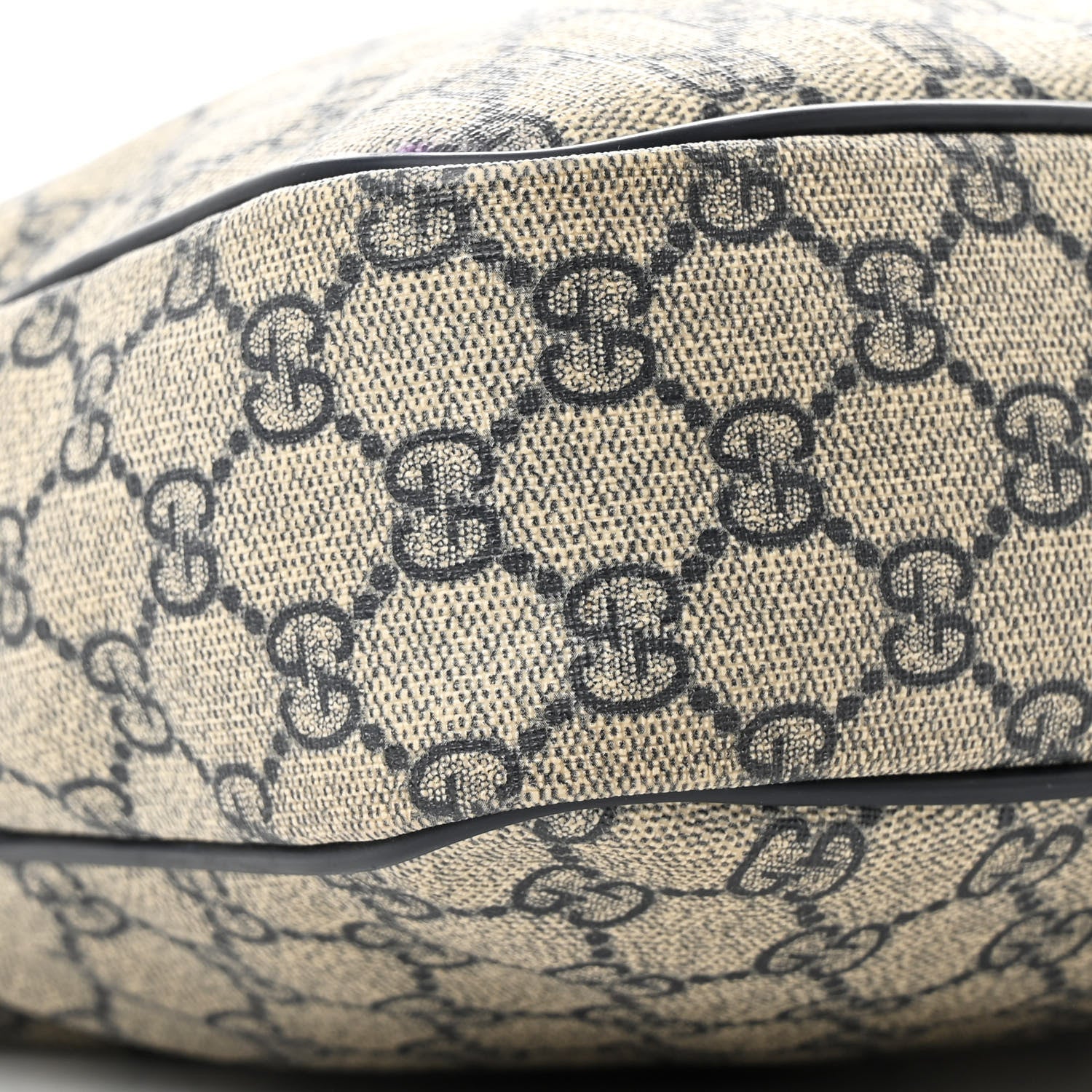 Gucci GG Plus Monogram Selleria Calfskin Medium Messenger Bag Beige Blue 9 of 14
