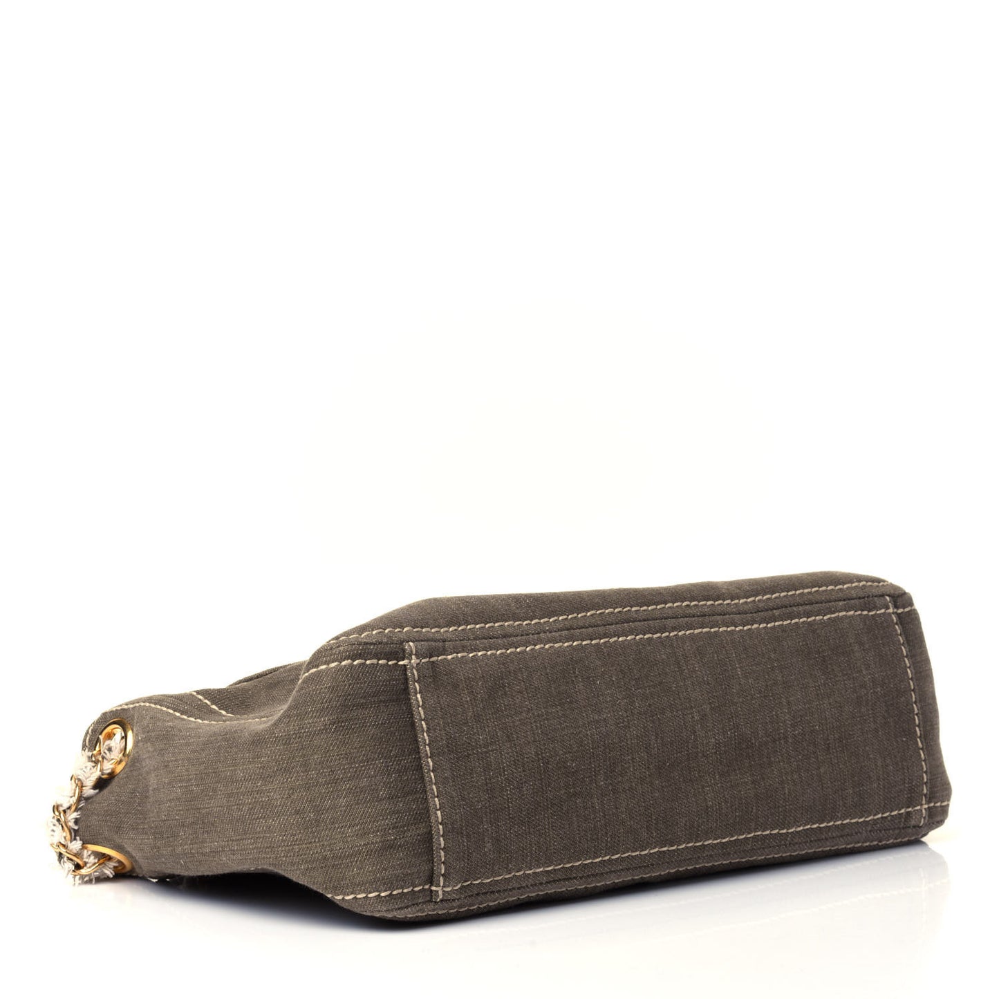 Denim Chain Shoulder Bag Militare