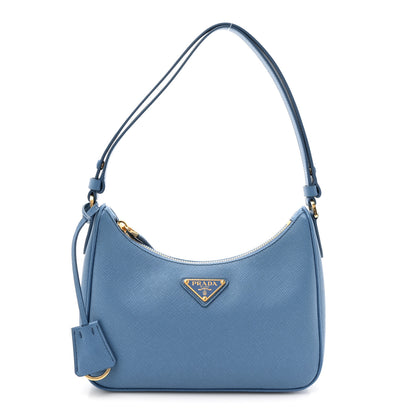 Prada Saffiano Lux Mini Re-Edition Shoulder Bag Onda 1 of 9