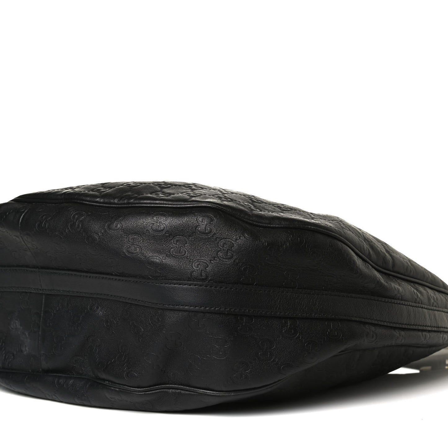Guccissima Large GG Twins Hobo Black