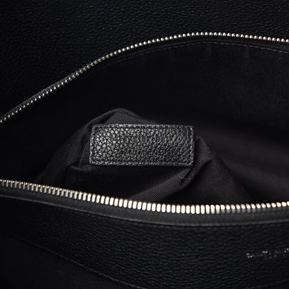 Saint Laurent Grained Calfskin Large Souple Sac De Jour Black 8 of 12