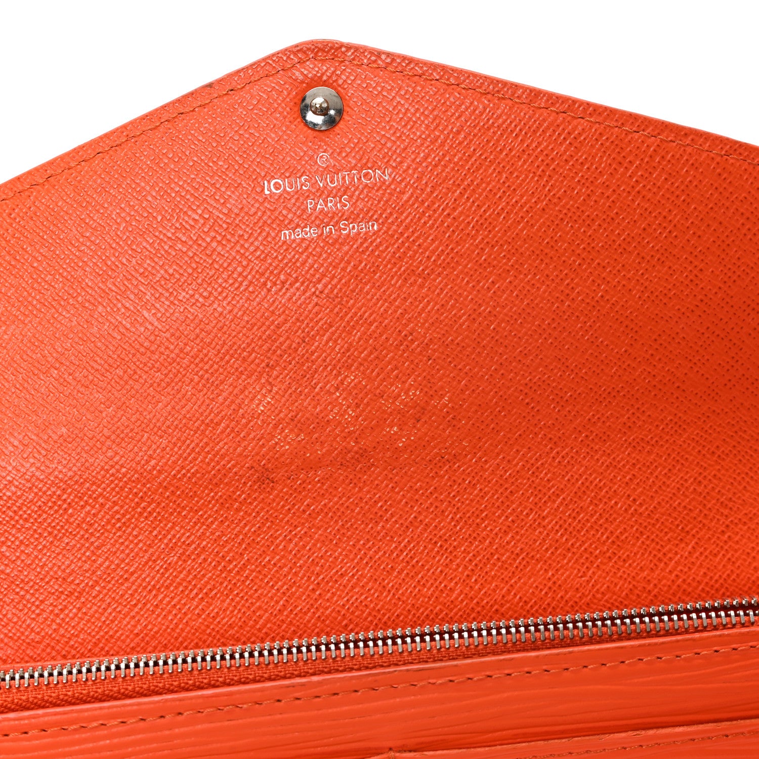 Louis Vuitton Epi Sarah Wallet NM Orange 6 of 6
