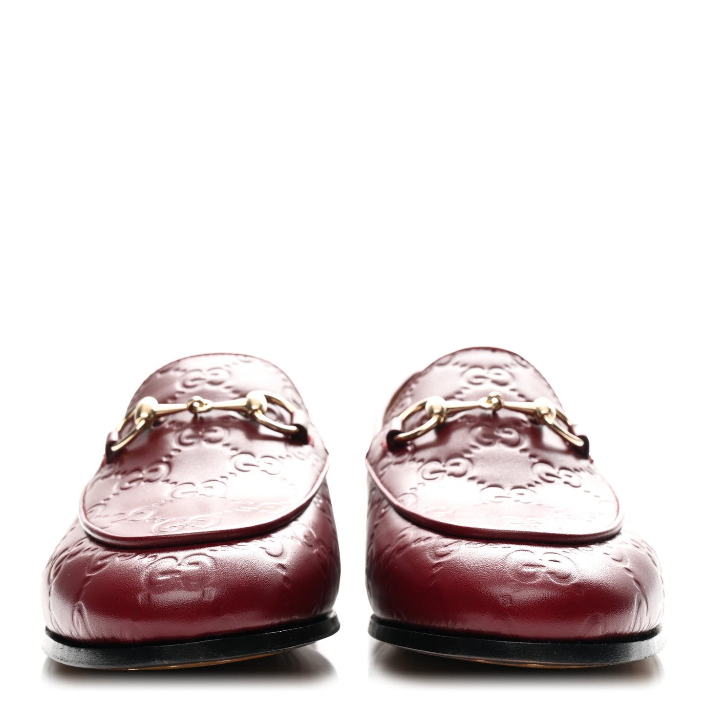 Guccissima Womens Jordaan Loafers 37.5 Rosso Ancora