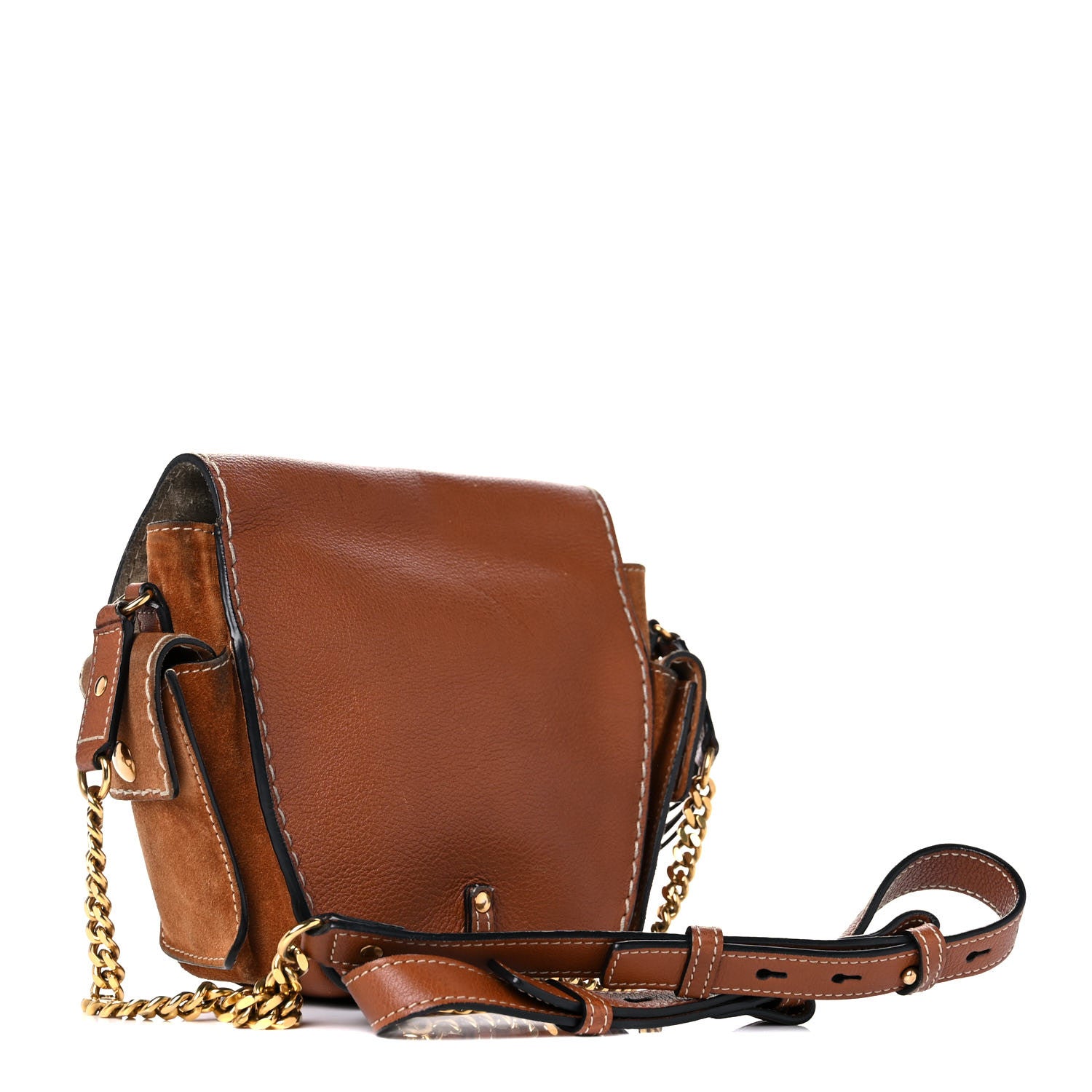 Chloe Calfskin Suede Small Jodie Camera Bag Caramel 3 of 29
