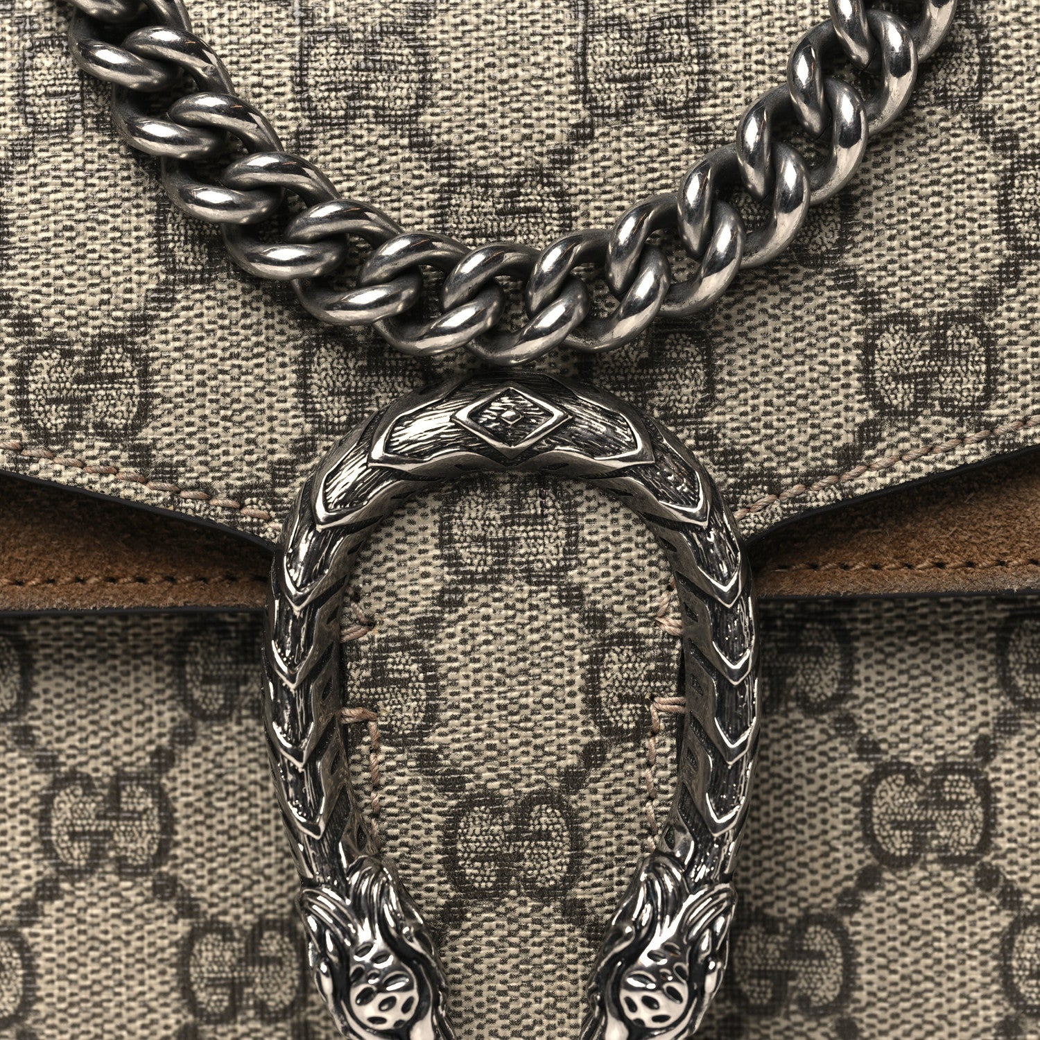 Gucci GG Supreme Monogram Mini Dionysus Shoulder Bag Taupe 8 of 15