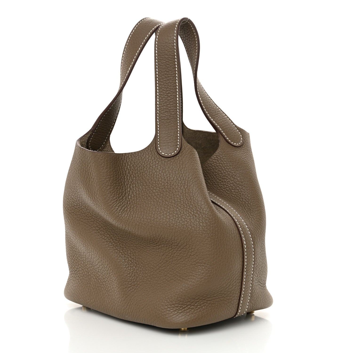 Hermes Taurillon Clemence Picotin Lock 18 PM Etoupe 3 of 11
