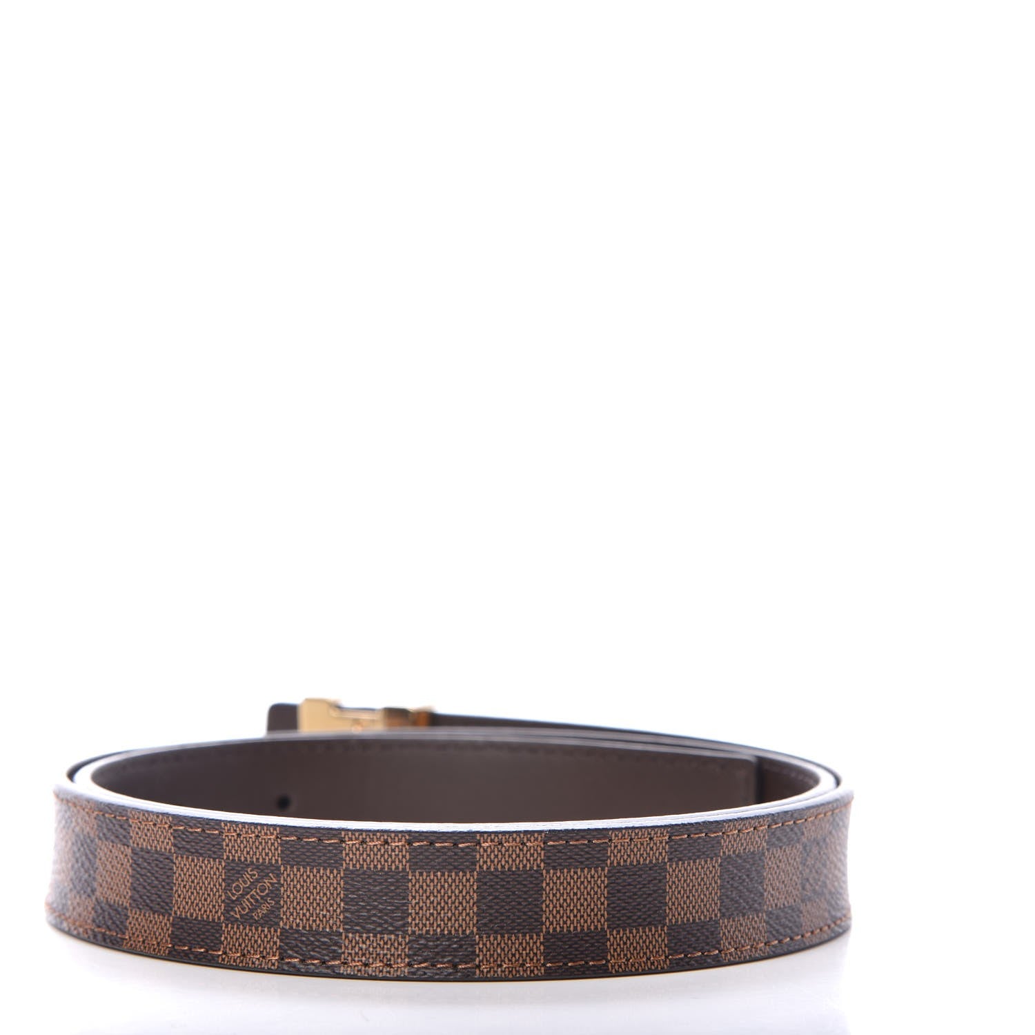 Louis Vuitton Mini Damier Ebene 25mm LV Initiales Belt 80 32 3 of 7