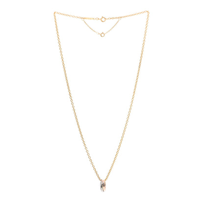 Cartier 18K Pink Yellow White Gold Baby Trinity Pendant Necklace 3 of 6