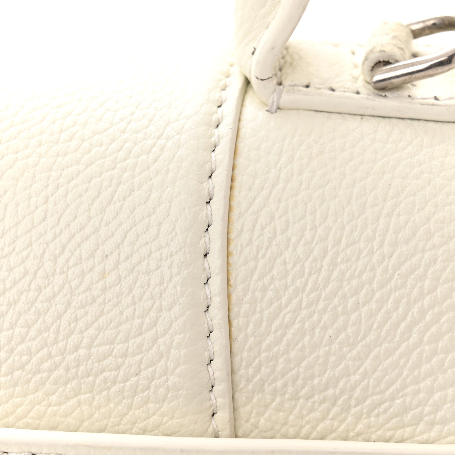 Balenciaga Grained Calfskin Small Hourglass Top Handle Bag White 16 of 16