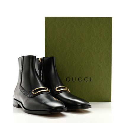 Gucci Calfskin Lizard Mens Boots 9.5 Black 10 of 10
