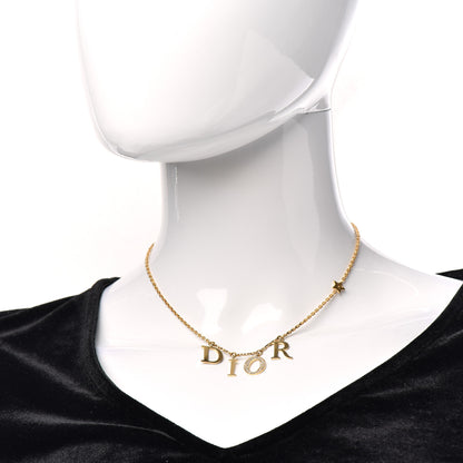 Christian Dior Crystal Dio(r)evolution Necklace Gold 2 of 5