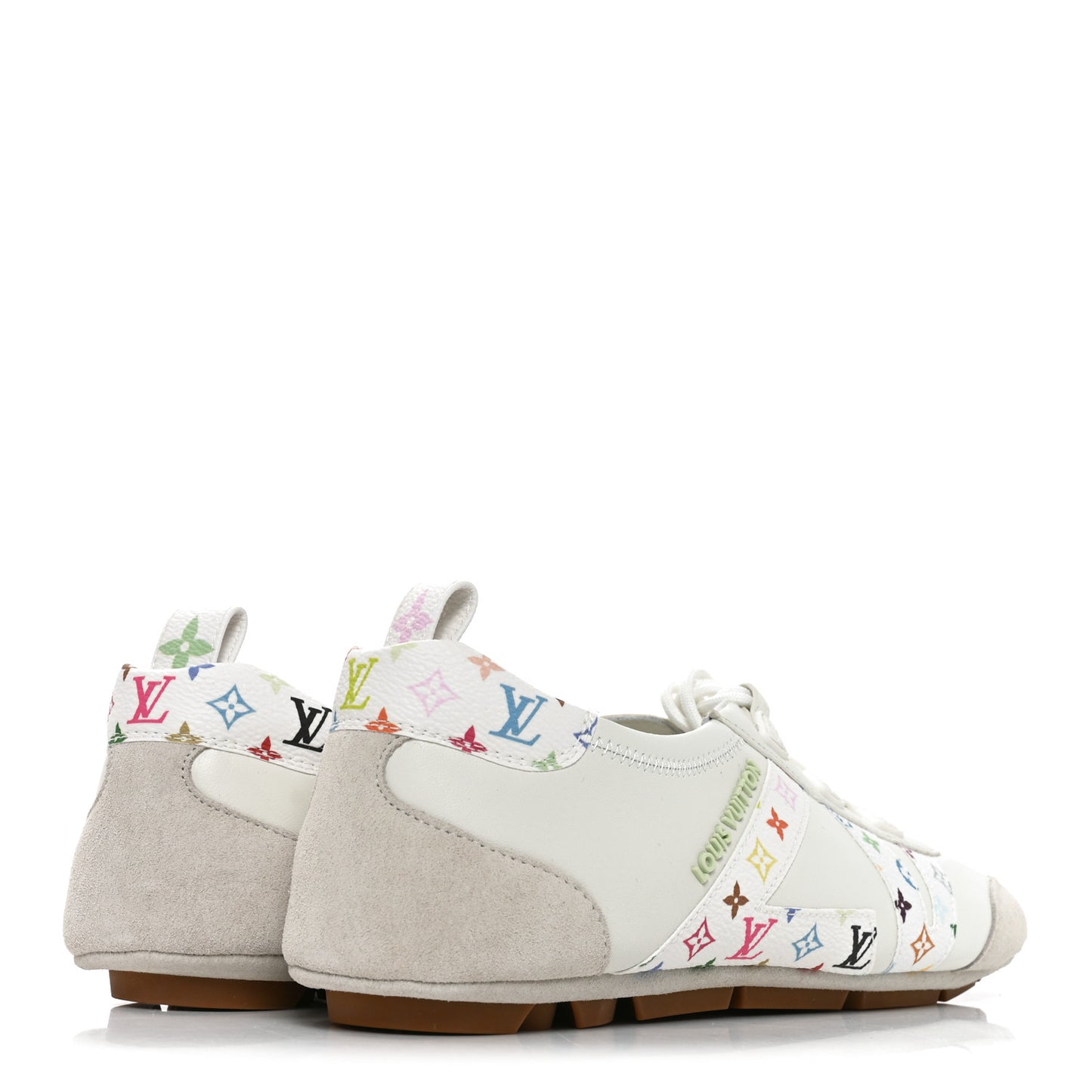 LV X TM Calfskin Monogram Multicolor Womens LV Sneakerina 40 White