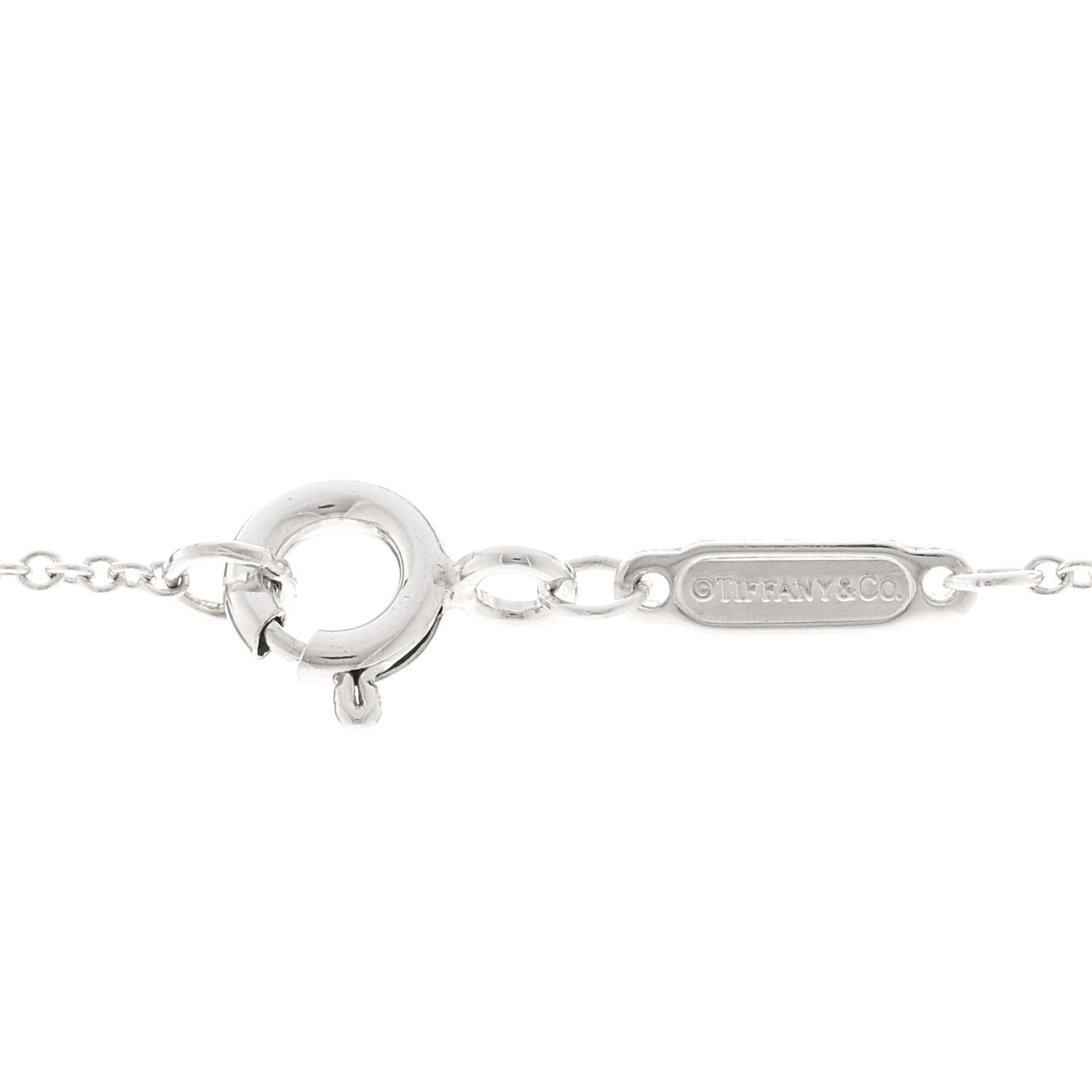Tiffany Sterling Silver Enamel Return to Tiffany Double Heart Tag Pendant Necklace Blue 4 of 5