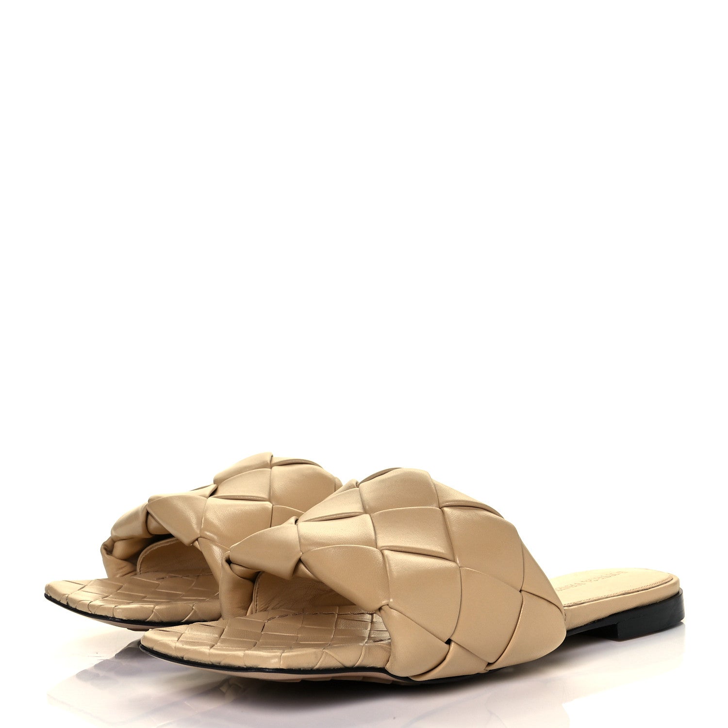 Bottega Veneta Nappa Maxi Intrecciato Lido Flat Sandals 38.5 Bandage 3 of 7