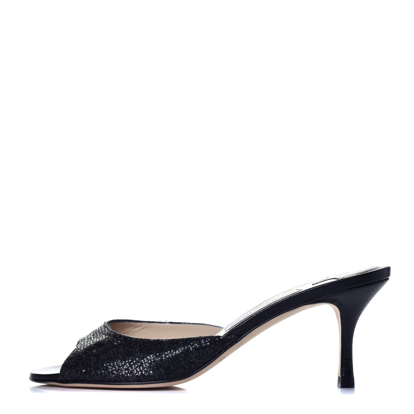 Glitter Mule Pumps 37.5 Black
