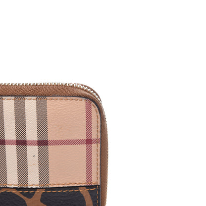 Burberry Haymarket Check Large Ziggy Animal Zip Around Wallet 12 of 15