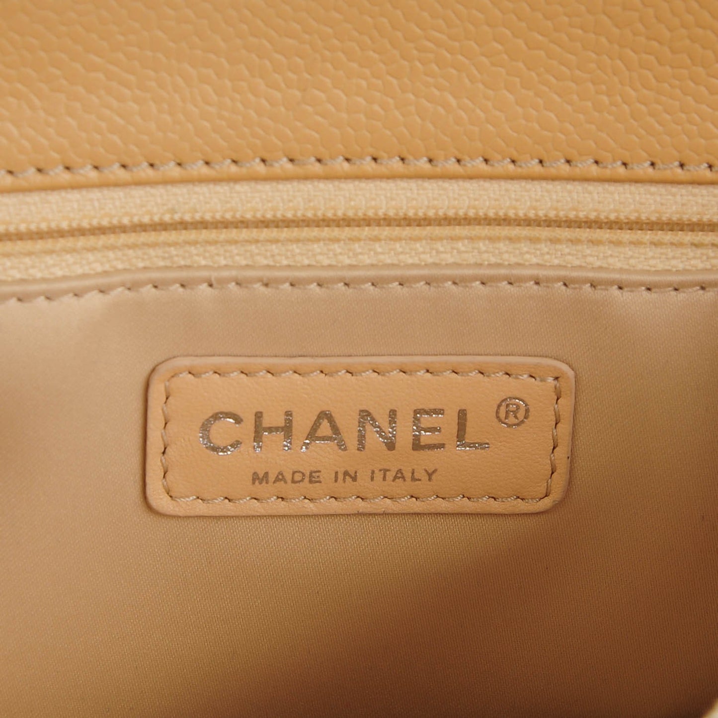 Caviar Quilted Grand Shopping Tote GST Beige