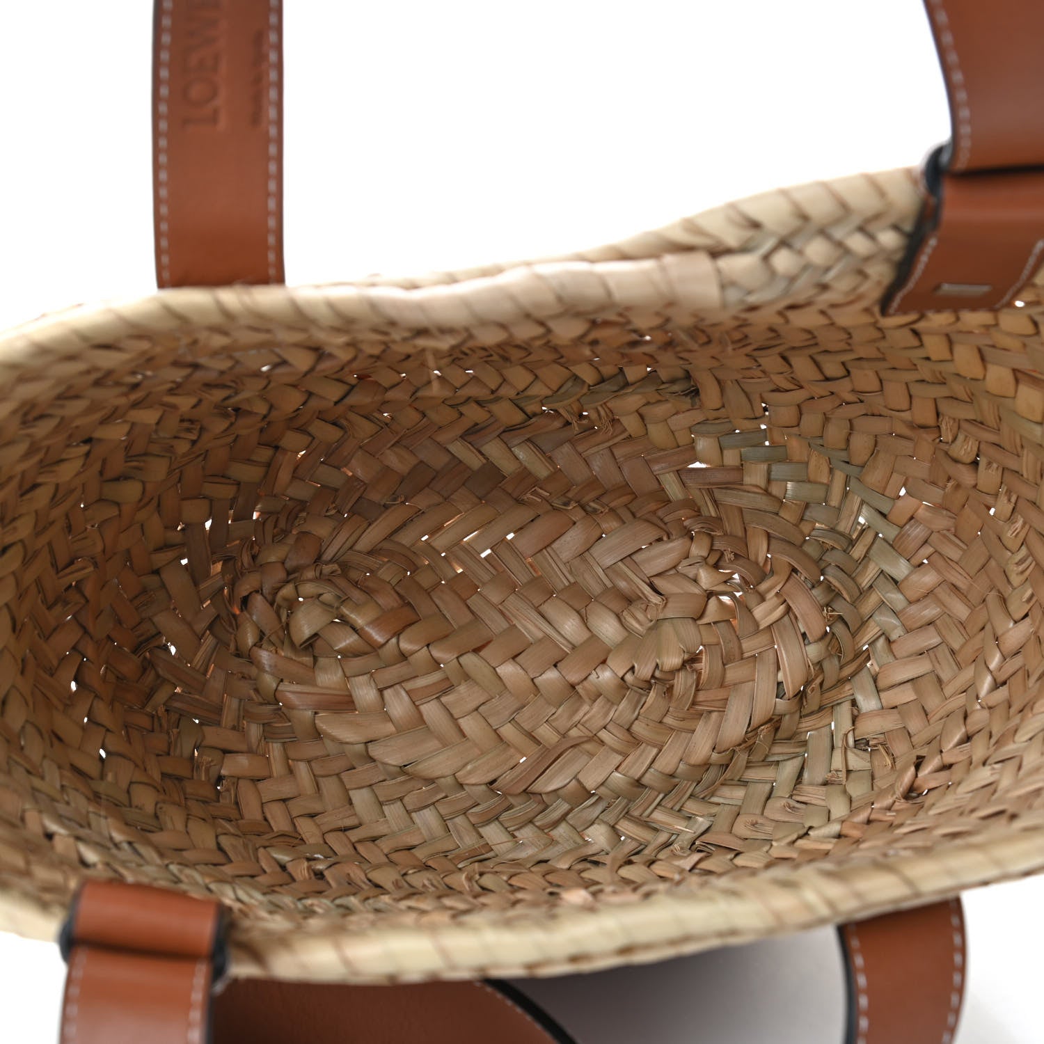 Loewe Raffia Small Basket Tote Bag Natural Tan 4 of 4