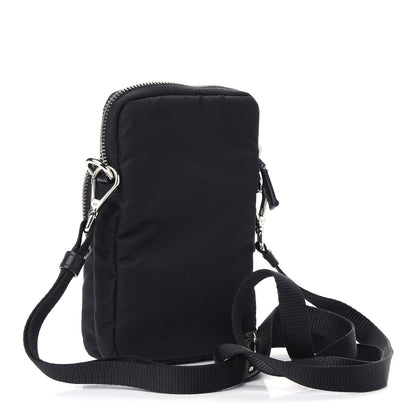 Prada Tessuto Nylon Saffiano Crossbody Pouch Black 2 of 8