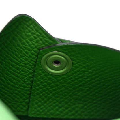 Hermes Epsom Verso Calvi Card Case Vert Fizz Vert Yucca 7 of 7