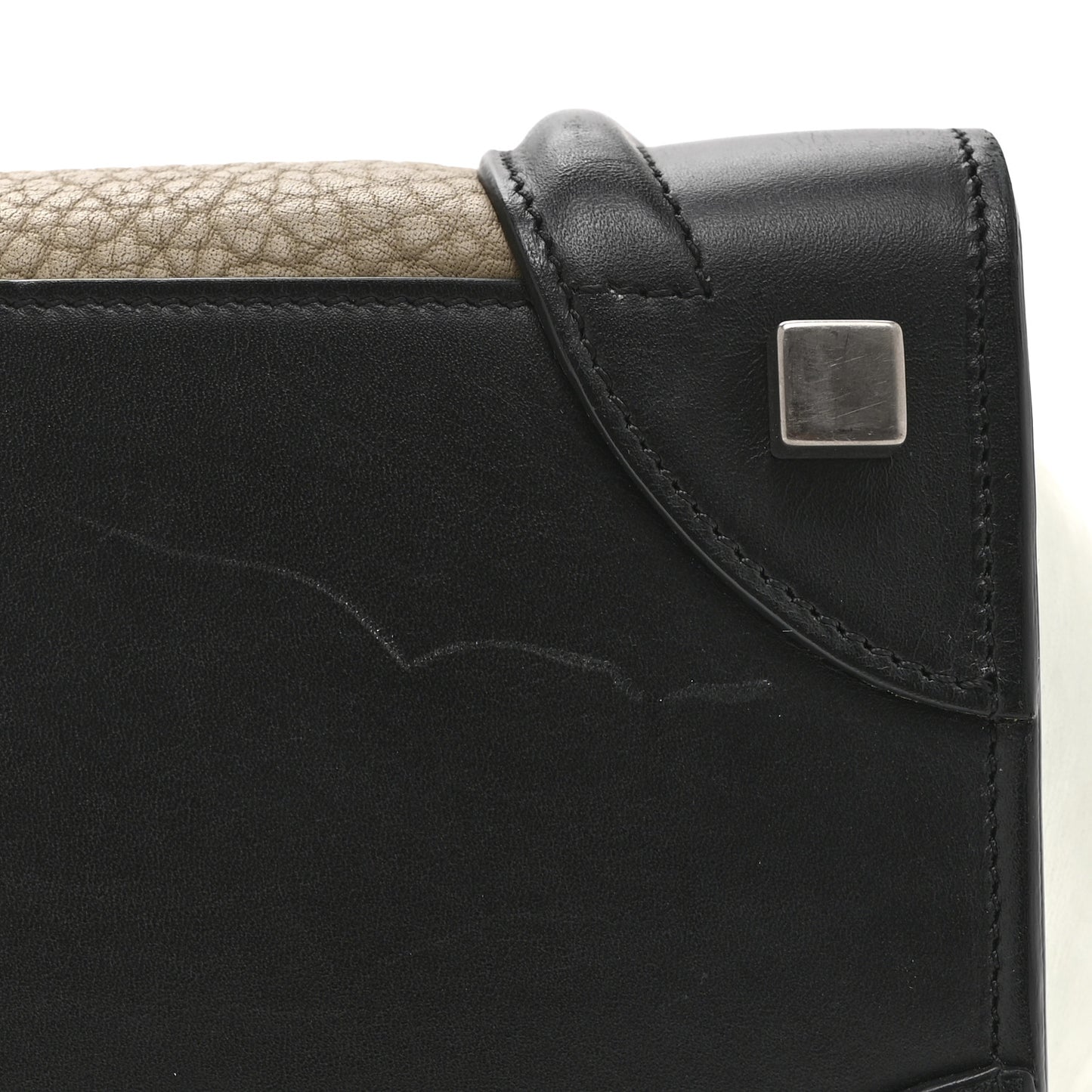 Bullhide Drummed Calfskin Micro Tri-Color Luggage Antarctic