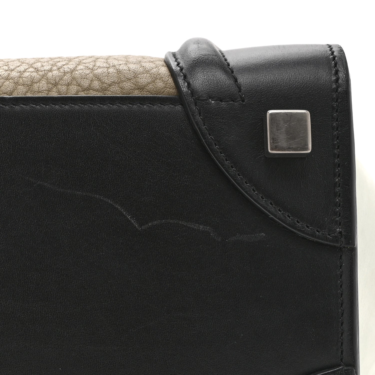 Celine Bullhide Drummed Calfskin Micro Tri-Color Luggage Antarctic 11 of 12