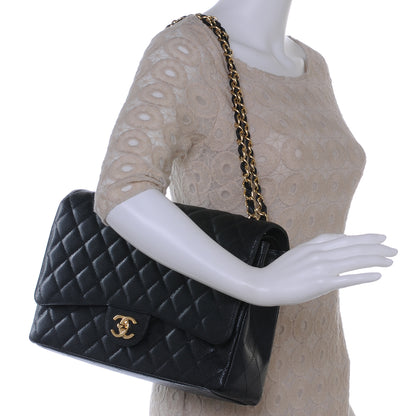 Chanel Caviar Quilted Maxi Double Flap Black 2 of 7
