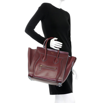 Celine Palmelato Mini Luggage Light Burgundy 2 of 7