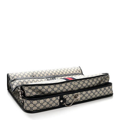 Gucci GG Supreme Monogram Web Savoy Garment Bag Beige Blue 3 of 10