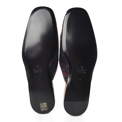 Gucci X DISNEY Jacquard Japanese Donald Duck Embellished Mens Slippers 9 Tide Multicolor Bordeaux 5 of 9