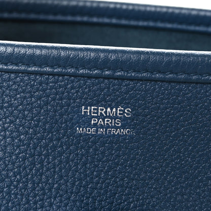Hermes Taurillon Clemence Evelyne III PM Deep Blue 7 of 11