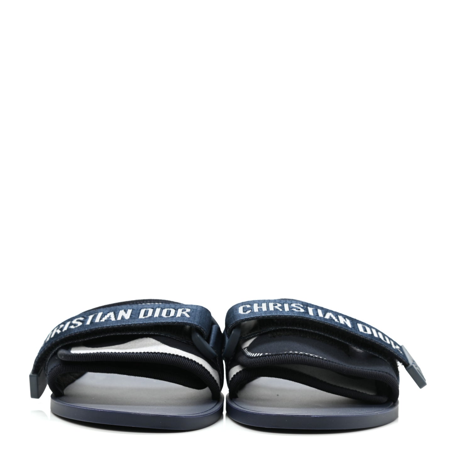 Technical Stretch Fabric Camouflage Dio(r)evolution Slide Sandals 38 Deep Blue