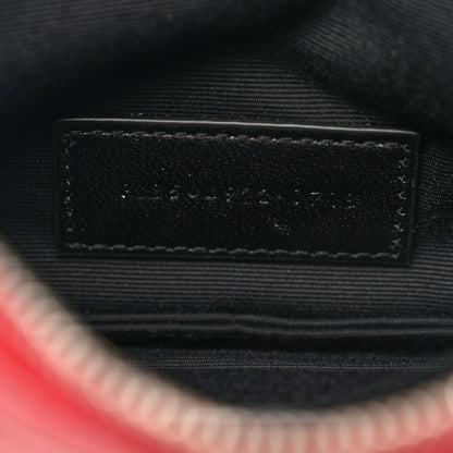 Saint Laurent Grain De Poudre Chevron Monogram Bill Pouch Rouge Eros 7 of 7