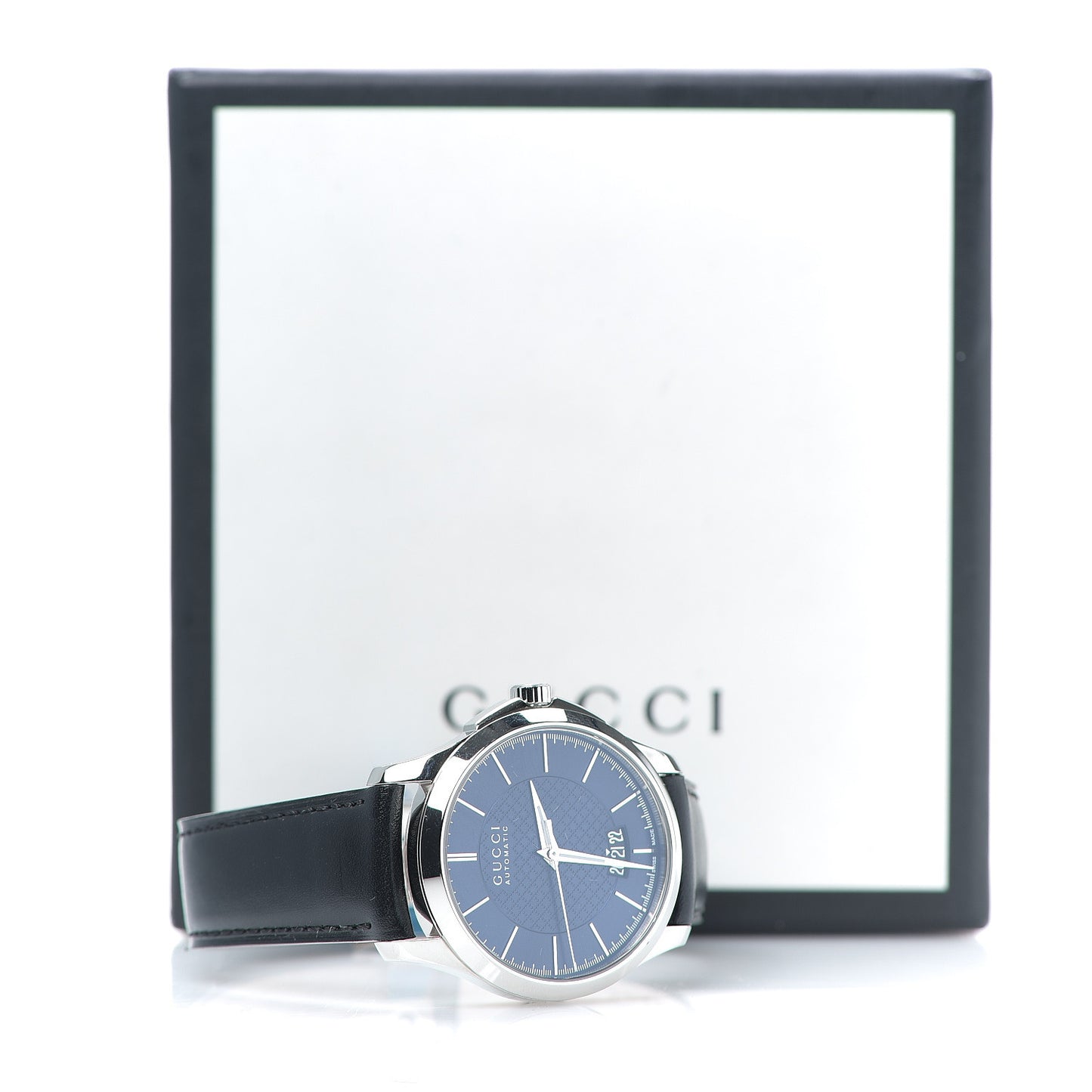 Stainless Steel Calfskin 38mm G-Timeless Automatic Watch Blue