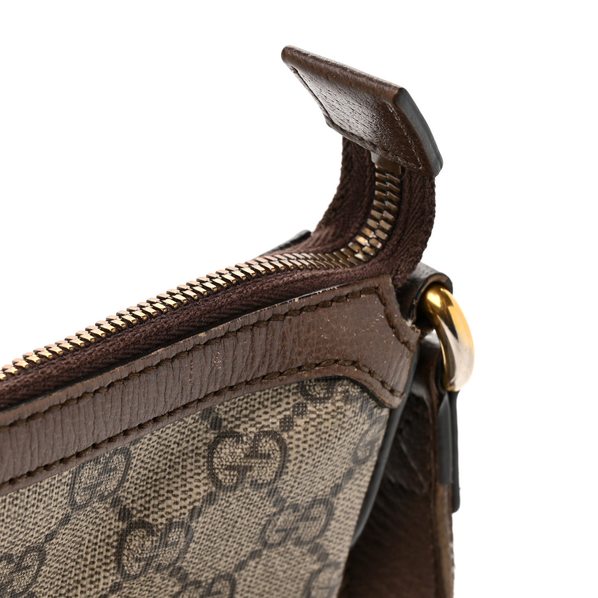 Gucci GG Supreme Monogram Web Small Ophidia Half Moon Hobo Brown 13 of 13