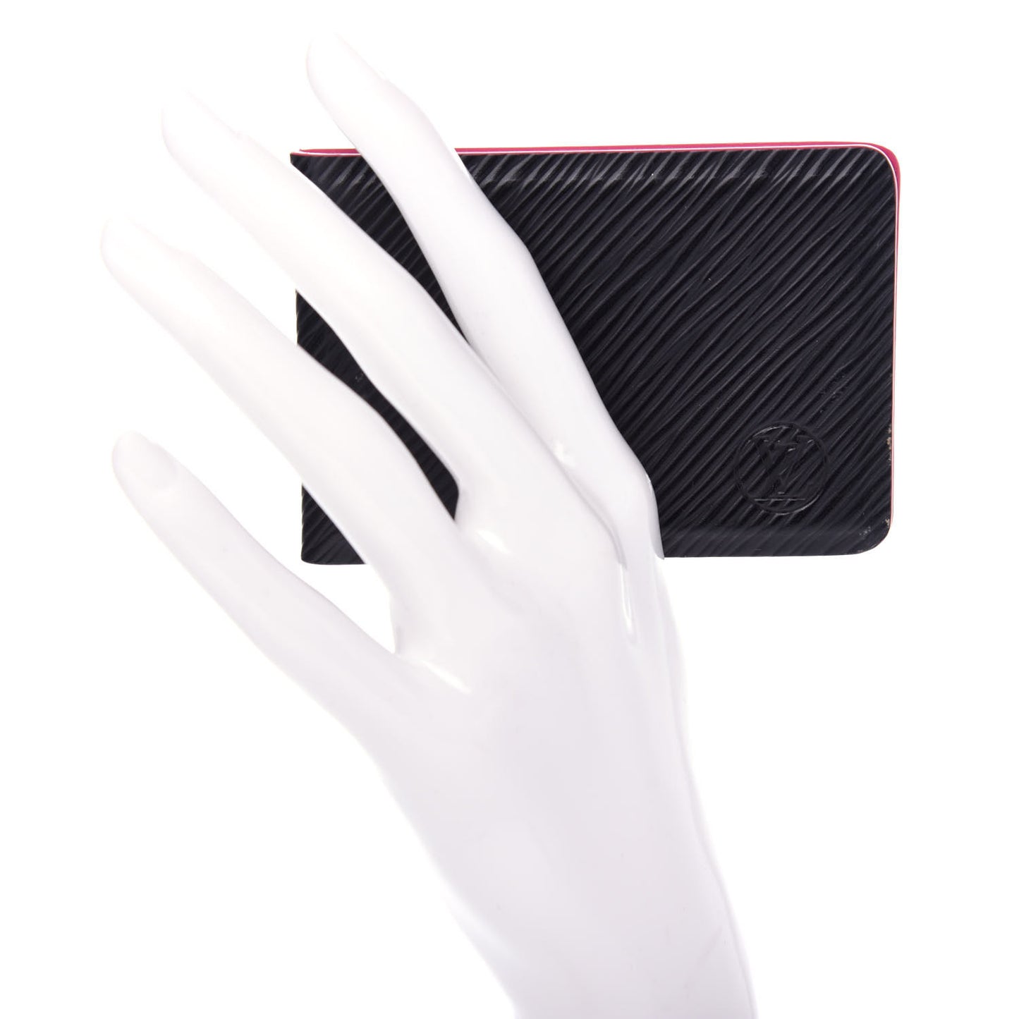 Epi Mirror and Case Pouch Black Pink