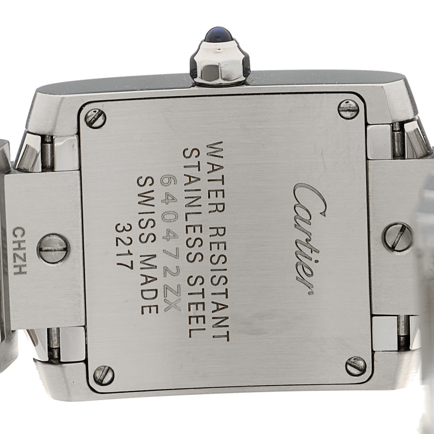 Stainless Steel 20mm Tank Francaise Quartz Watch