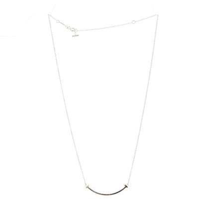 Tiffany 18K Yellow Gold Small T Smile Pendant Necklace 3 of 7