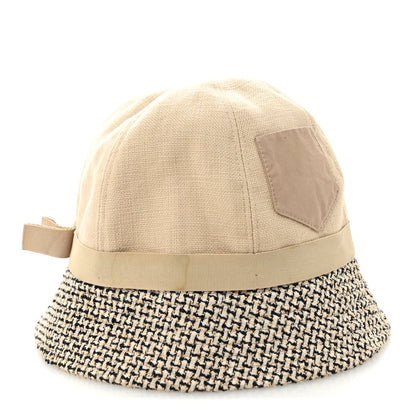 Chanel Tweed Bucket Hat 57 Beige 1 of 10