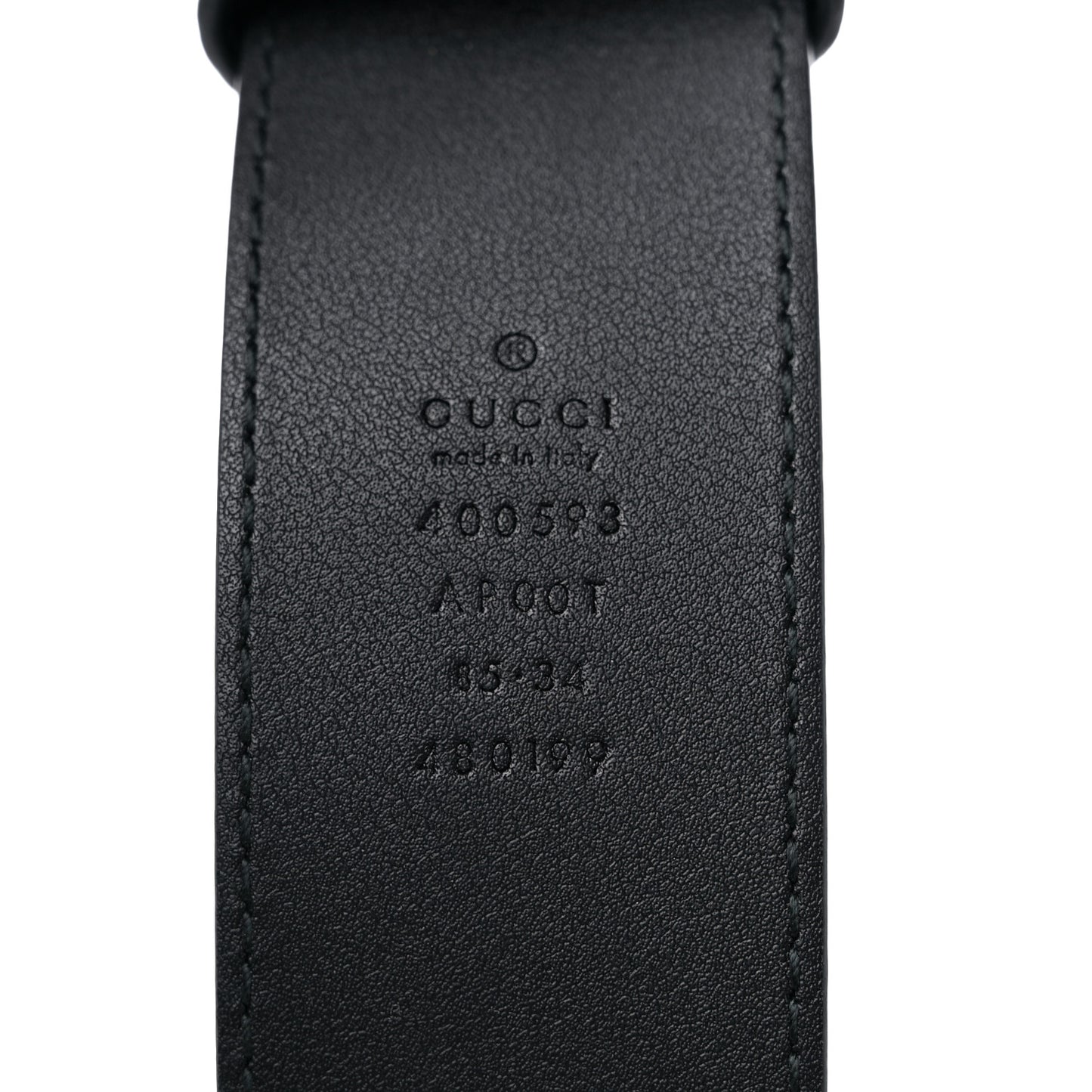 Calfskin Double G 40mm Belt 85 34 Black