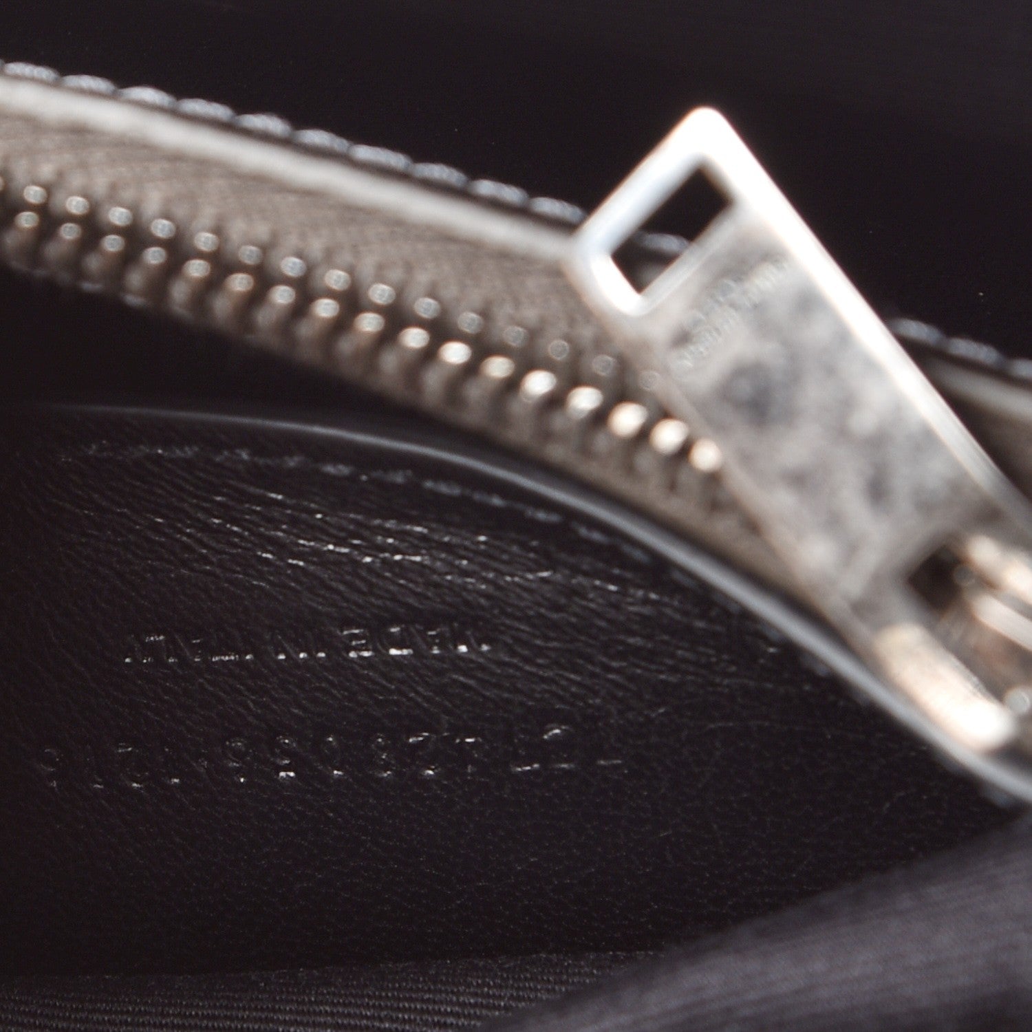 Saint Laurent Metallic Grain De Poudre Matelasse Chevron Monogram Medium College Bag Gunmetal 8 of 8