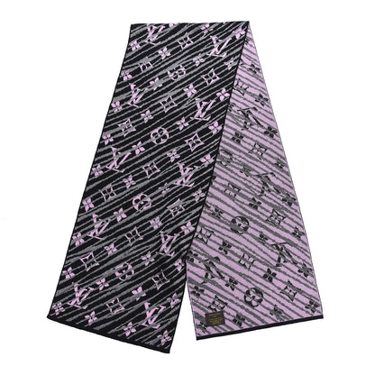Louis Vuitton Wool Polyester Epi Storm Scarf Pink 3 of 4