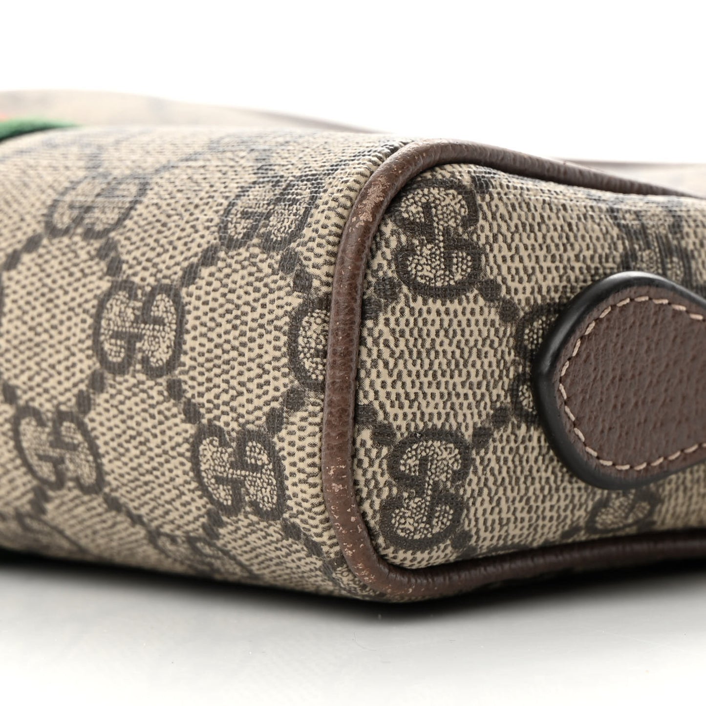 GG Supreme Monogram Web Mini Ophidia Shoulder Bag Brown