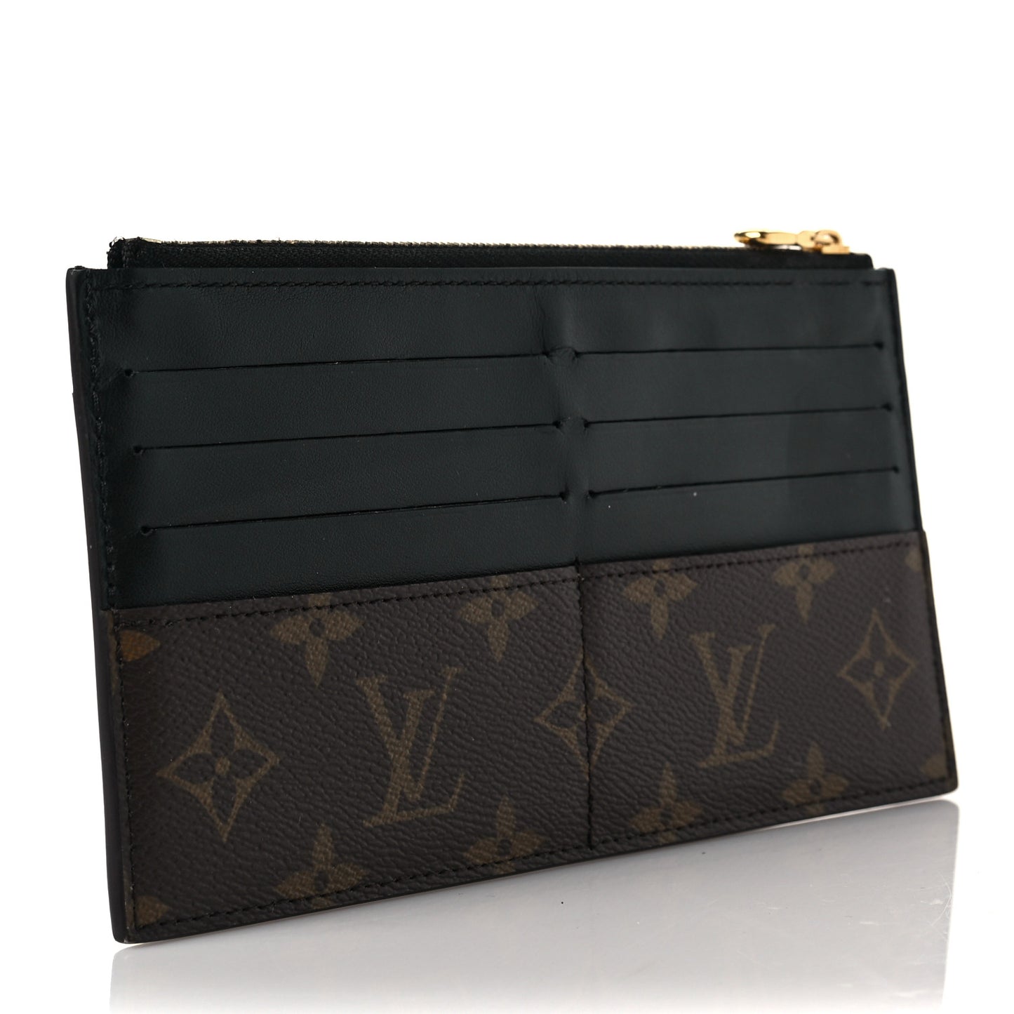 Monogram Slim Purse Black