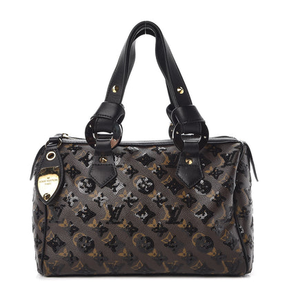Louis Vuitton Monogram Sequins Eclipse Speedy 28 Black 1 of 9