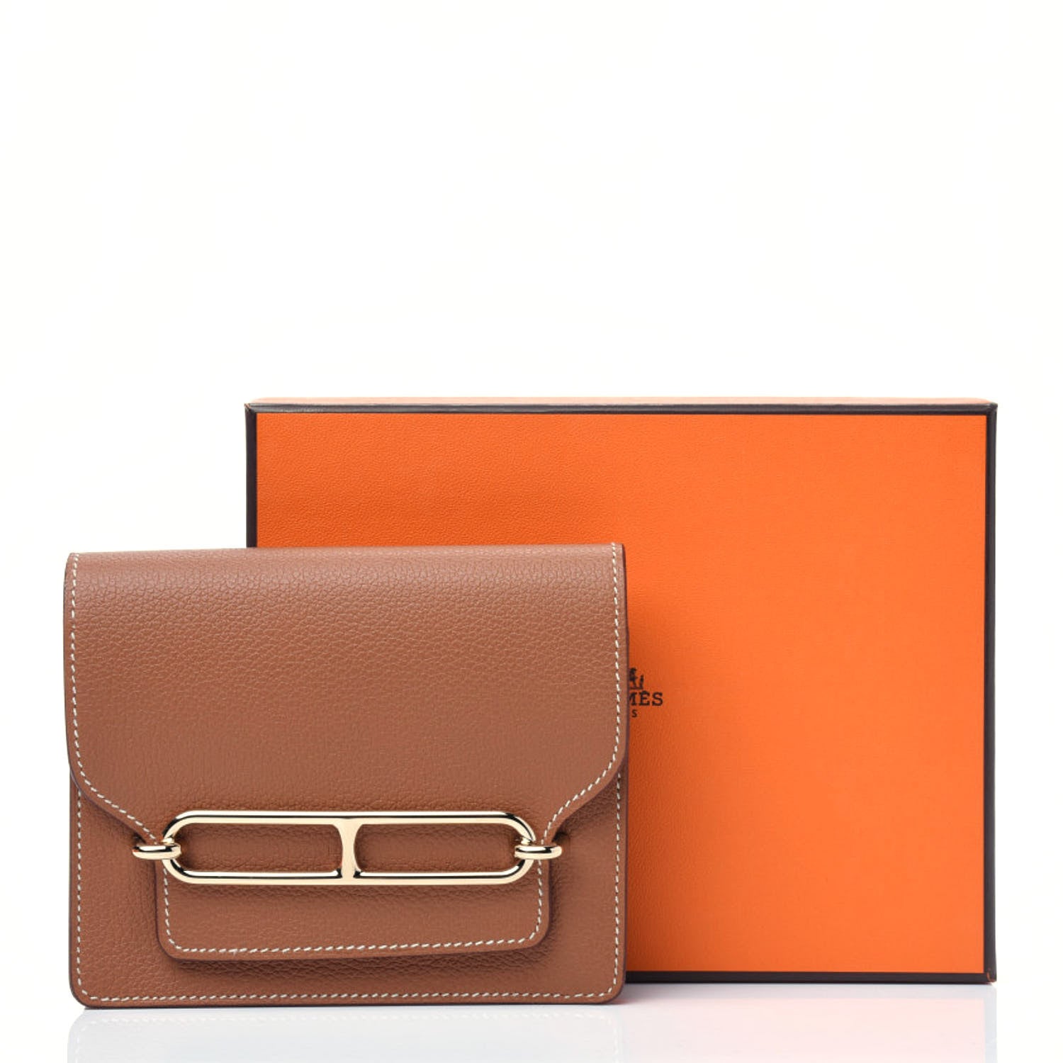 Hermes Evercolor Roulis Slim Wallet Gold 9 of 9