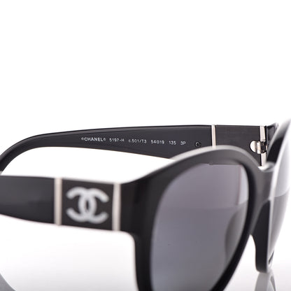 Chanel Polarized CC Sunglasses 5197-H Black 6 of 10